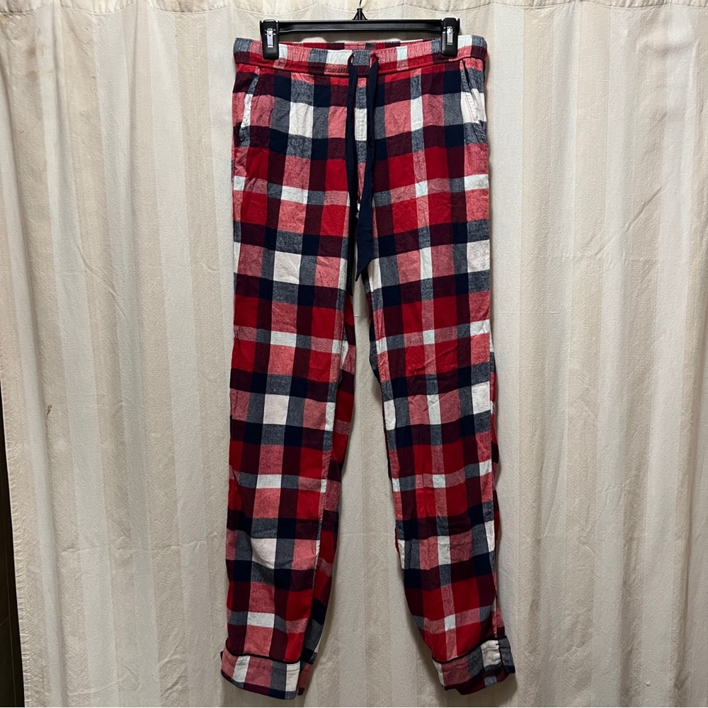 Aerie Red and Blue Plaid Pajama Pants